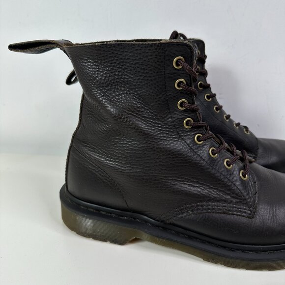 Dr. Martens Pebbles Leather Lace Up Boots Dark Brown Men's Size 11 - Picture 3 of 16